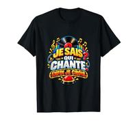 Je Sais Qui Chante Enfin Je Crois Humour Quiz Musical T-Shirt Graphique avec Valeur