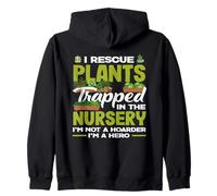 Je Sauve des Plantes en pépinière Plant Grower Plant Lover Sweat à Capuche