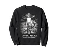 Je savais Que c'étaient de Vrais Selfies Amusants avec Un Chat, Un ovni, Un Extraterrestre Sweatshirt