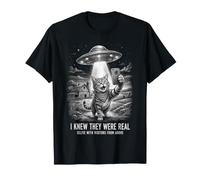 Je savais Que c'étaient de Vrais Selfies Amusants avec Un Chat, Un ovni, Un Extraterrestre T-Shirt