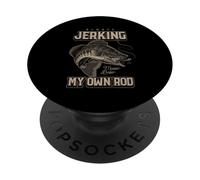 Je secoue Toujours ma Canne à pêche drôle Maître Baiter PopSockets PopGrip Adhésif