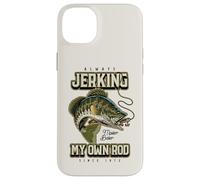 Je secoue Toujours ma Canne Anniversaire de pêche drôle né Coque pour iPhone 14 Plus