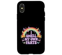 Je Sens Mes Propres Pets, drôle d'arc-en-Ciel Coque pour iPhone X/XS
