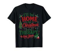 Je Serai à la Maison pour Une thérapie de Noël par New Years Funny T-Shirt