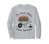 Je Serai dans Mon Bureau Amant de Jardin, Jardinage Brouette Manche Longue