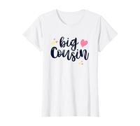 Je serai grande cousine 2025 couronne de fleurs fille blanc enfants T-Shirt