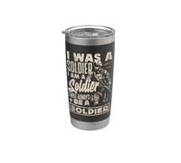 Je serai toujours un soldat Vintage Men Veteran Gobelet isotherme en acier inoxydable double paroi