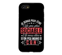 Je Serais Plus Sociable, Vous étiez Moins avec Un rôle Amusant Coque pour iPhone SE (2020) / 7/8