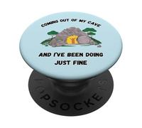 Je sors de ma Grotte et J'Ai Fait Une très Belle Chanson PopSockets PopGrip Adhésif