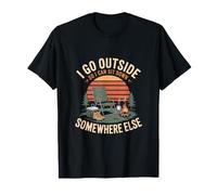 Je Sors Dehors pour M Asseoir Ailleurs Camping T-Shirt