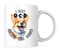 Je Souffre De Toc (Trouble Obsessionnel-Compulsif Lié Au Corgi). Tasse À Café Drôle Tasses Avec Poignée Tasse Pour Famille Chocolat Chaud Femme 330Ml