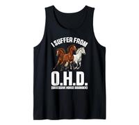 Je souffre d'OHO Funny Equestrian Horse Farm Animals Lovers Débardeur