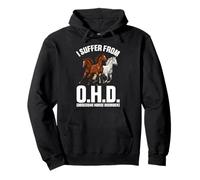 Je souffre d'OHO Funny Equestrian Horse Farm Animals Lovers Sweat à Capuche