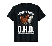Je souffre d'OHO Funny Equestrian Horse Farm Animals Lovers T-Shirt