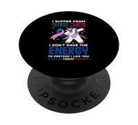 Je souffre d'un Cancer de la thyroïde, Je n'ai Pas d'énergie pour Faire Semblant PopSockets PopGrip Adhésif