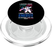 Je souffre d'un Cancer de la thyroïde, Je n'ai Pas d'énergie pour Faire Semblant PopSockets PopGrip pour MagSafe