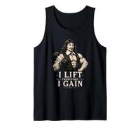 Je soulève Donc Je gagne, Funny Gym Philosophy Descartes Débardeur