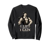 Je soulève Donc Je gagne, Funny Gym Philosophy Descartes Sweatshirt