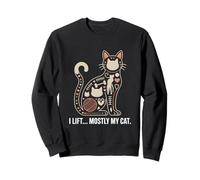 Je soulève principalement Mon Chat, entraînement Amusant pour Les Amoureux des Chats Sweatshirt