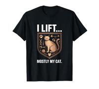 Je soulève principalement Mon Chat, entraînement Amusant pour Les Amoureux des Chats T-Shirt