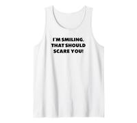 Je Souris. Cela devrait Vous effrayer., Paroles drôles Débardeur