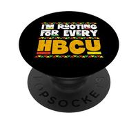 Je Soutiens Chaque HBCU - Black History African Pride PopSockets PopGrip Adhésif