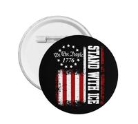 Je soutiens Ice (5 pièces) - Badge en métal « Je soutiens Ice » - Déportation des clandestins