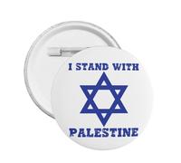 Je soutiens Israël, badge rond, médaille, broche, fournitures de fête, décoration de vacances