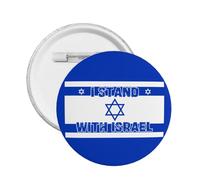 Je soutiens Israël, badge rond, médaille, broche, fournitures de fête, décoration de vacances