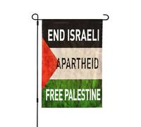 Je soutiens la Palestine Drapeau Palestine libre Drapeau Palestine forte Drapeau Priez pour la Palestine Drapeau Fin à l'occupation israélienne Drapeau de jardin vertical double face 12,5" x 18"