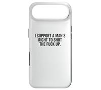 Je Soutiens Le Droit d'un Homme à se taire, Une féministe drôle Coque pour iPhone Air