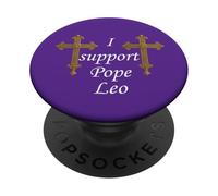 Je Soutiens Le Pape Leo. PopSockets PopGrip Adhésif