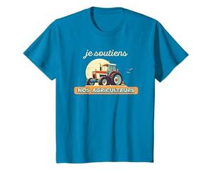 Je soutiens nos agriculteurs Tracteur Fermier Champ T-Shirt