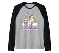 Je suis 14 Ans & Out of This World Alien Unicorn Party Manche Raglan