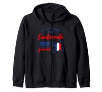 Je suis à Gauche Que sur L'Autoroute Humour Politique Sweat à Capuche