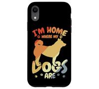 Je suis à la Maison où Mes Chiens sont Coque pour iPhone XR