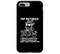 Je suis à la retraite, je n'ai pas à faire je ne veux pas Coque pour iPhone 7 Plus/8 Plus