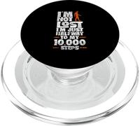 Je suis À Mi-Chemin De Mes 10 000 Pas Étape 10000 Étapes PopSockets PopGrip pour MagSafe