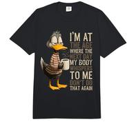 Je suis à Un âge où Le lendemain Mon Corps chuchote, drôle de Canard Qui vieillit Comfort Colors Adult Heavyweight T-Shirt
