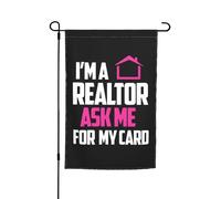 Je suis agent immobilier - Décoration extérieure de jardin (30 x 45 cm)