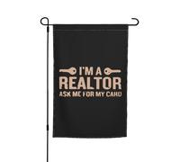 Je suis agent immobilier - Décoration extérieure de jardin (30 x 45 cm)