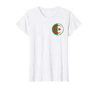 Je suis Algérien et Fier de l'être DZ T-Shirt Graphique avec Valeur, Femme, Blanc, XS