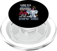 Je suis allée à Une fête avec des éléphants Blancs, Tout ce Que J'Ai EU, C'est Que C'est payant PopSockets PopGrip pour MagSafe