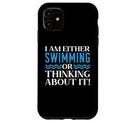 Je suis amateur de natation ou j'y pense Coque pour iPhone 11