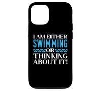 Je suis amateur de natation ou j'y pense Coque pour iPhone 12/12 Pro