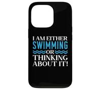 Je suis amateur de natation ou j'y pense Coque pour iPhone 13 Pro