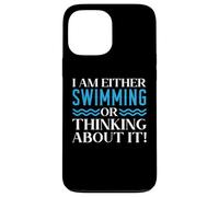 Je suis amateur de natation ou j'y pense Coque pour iPhone 13 Pro Max