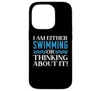 Je suis amateur de natation ou j'y pense Coque pour iPhone 14 Pro