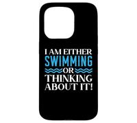 Je suis amateur de natation ou j'y pense Coque pour iPhone 15 Pro