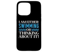 Je suis amateur de natation ou j'y pense Coque pour iPhone 15 Pro Max